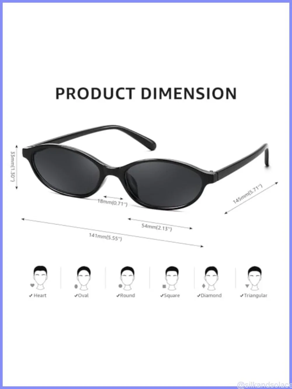Retro Oval Cat Eye Sunglasses for Women UV400 Full Frame Trendy